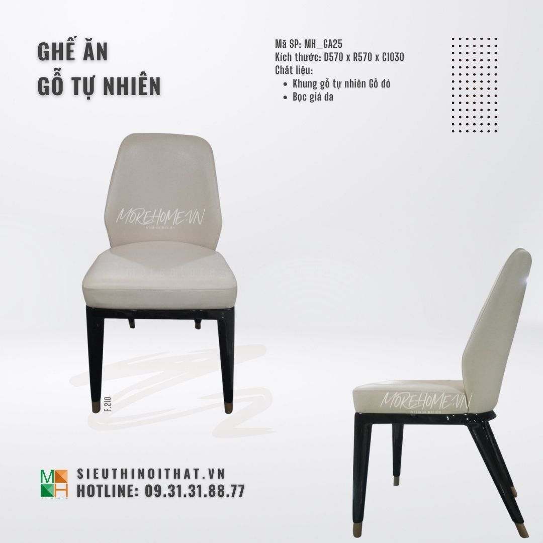  Ghế ăn gỗ tự nhiên MH - GA25
